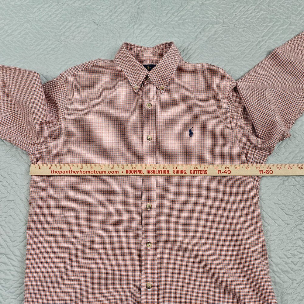 Ralph Lauren Shirt Mens L Multicolor Plaid Vintage 90's Button Up Lot Of 2 - Picture 6 of 12